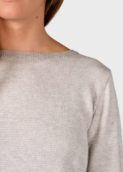 Klitmoller Collective Strick-Rosa knit - Pastel grey/cream Pastelgrey/cream