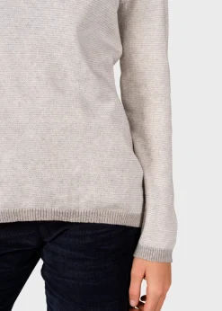 Klitmoller Collective Strick-Rosa knit - Pastel grey/cream Pastelgrey/cream