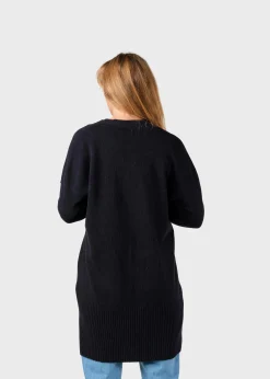 Klitmoller Collective Strick-Rosemarie knit cardigan - Black Navy