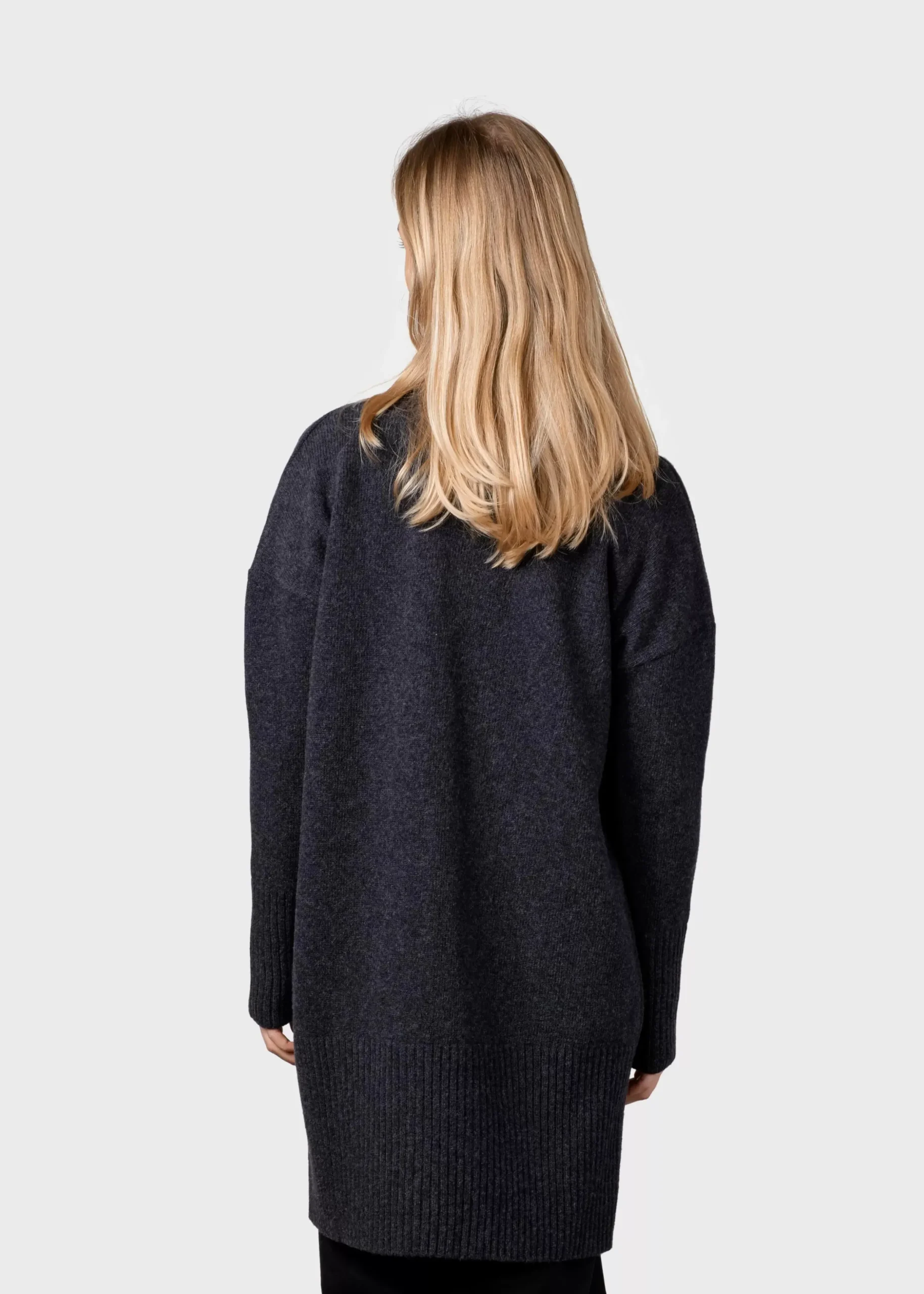 Klitmoller Collective Strick-Rosemarie knit cardigan - Anthracite Navy