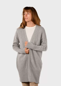 Klitmoller Collective Strick-Rosemarie knit cardigan - Pastel grey Navy