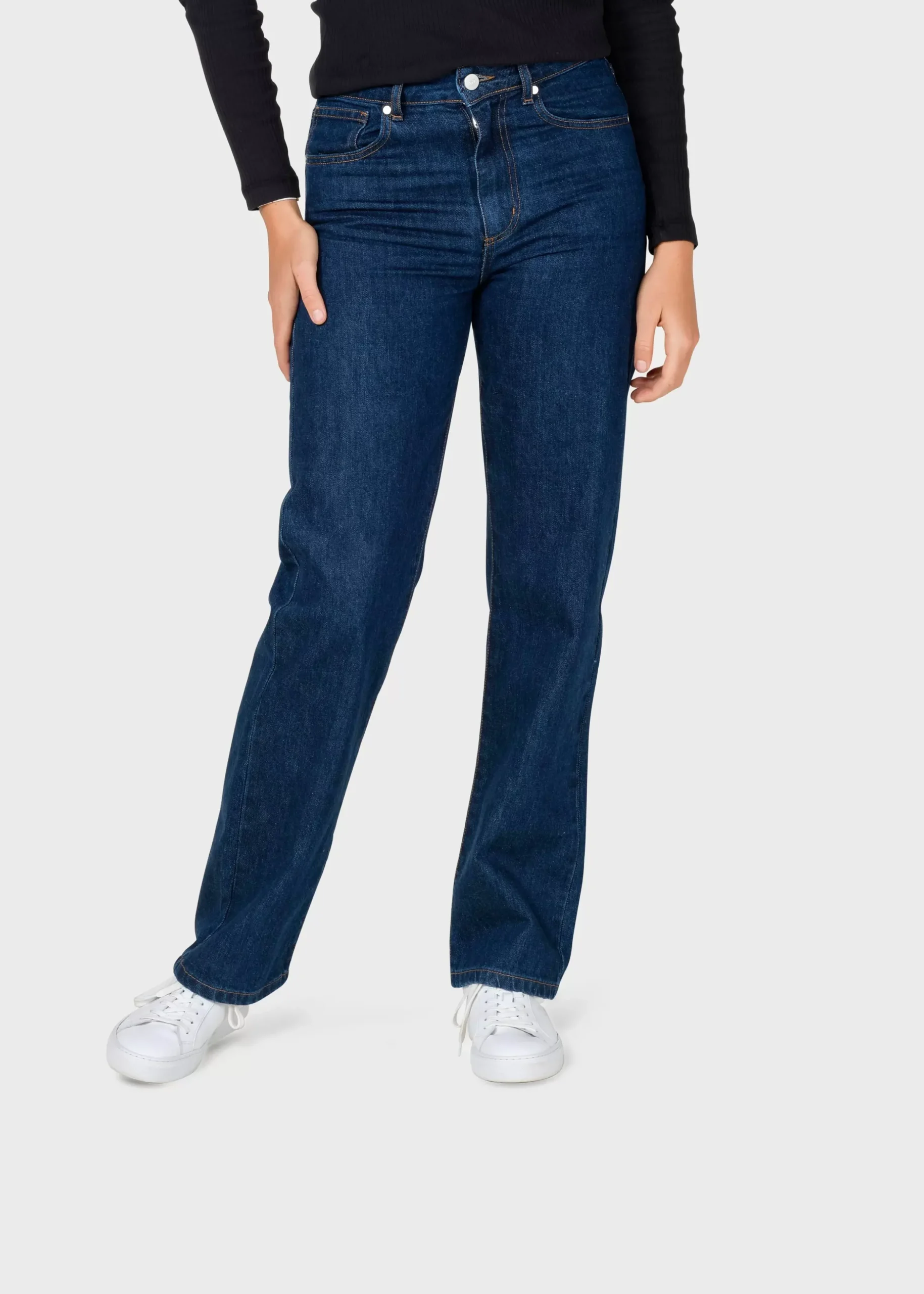 Klitmoller Collective Hosen-Rubi denim pant - Dark blue stonewash Lightbluestonewash