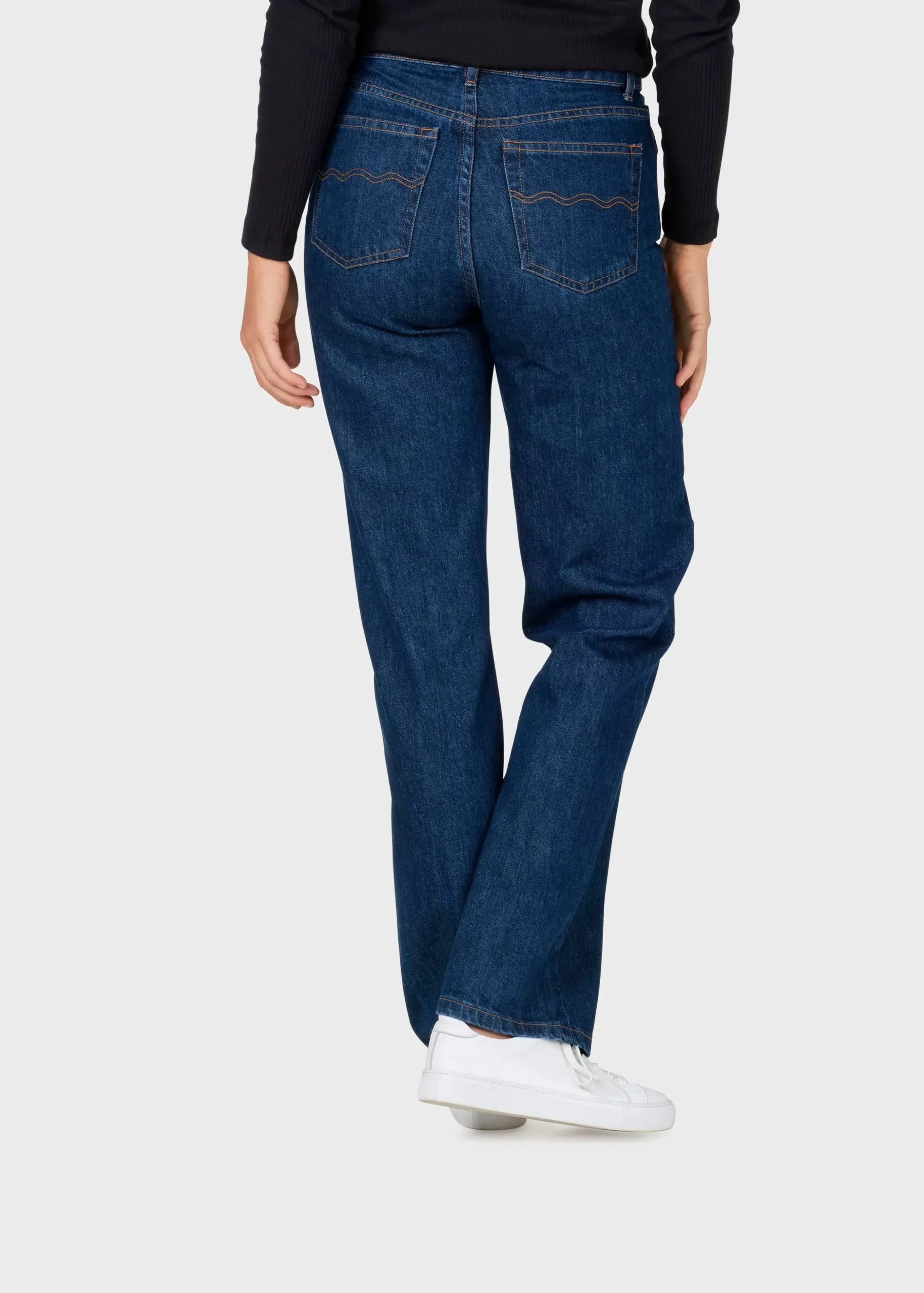 Klitmoller Collective Hosen-Rubi denim pant - Dark blue stonewash Lightbluestonewash