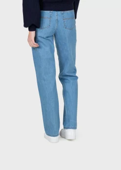 Klitmoller Collective Hosen-Rubi denim pant - Light blue stonewash Lightbluestonewash
