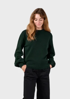 Klitmoller Collective Recycelte Wolle-Sabine knit - Moss Green MossGreen