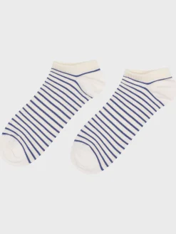 Klitmoller Collective Accessories-Short sock - Cream/heaven Cream/navy