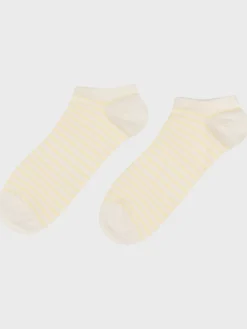 Klitmoller Collective Accessories-Short sock - Cream/lemon sorbet Cream/navy