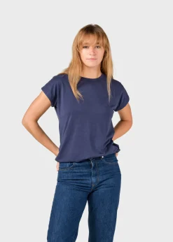 Klitmoller Collective T-shirts-Sigrid tee - Deep blue Navy