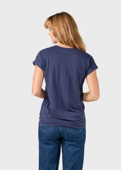 Klitmoller Collective T-shirts-Sigrid tee - Deep blue Navy