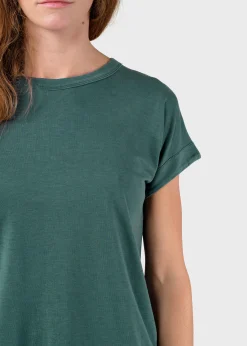 Klitmoller Collective T-shirts-Sigrid tee - Moss Green Ocean