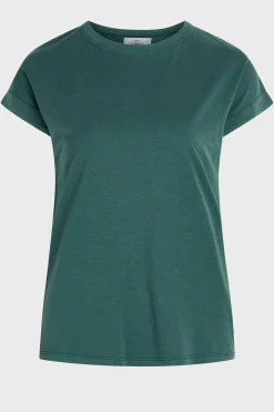 Klitmoller Collective T-shirts-Sigrid tee - Moss Green Ocean