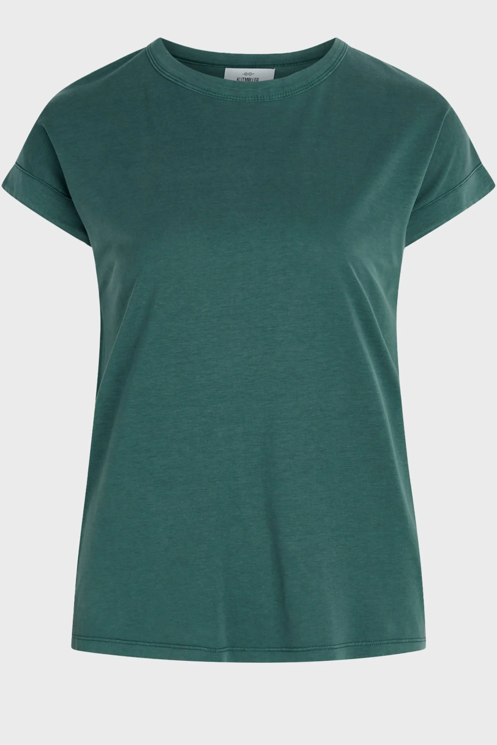 Klitmoller Collective T-shirts-Sigrid tee - Moss Green Ocean