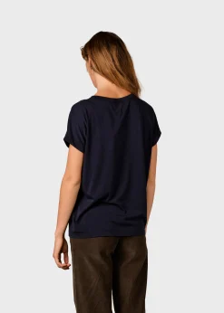 Klitmoller Collective T-shirts-Sigrid tee - Navy Lilac