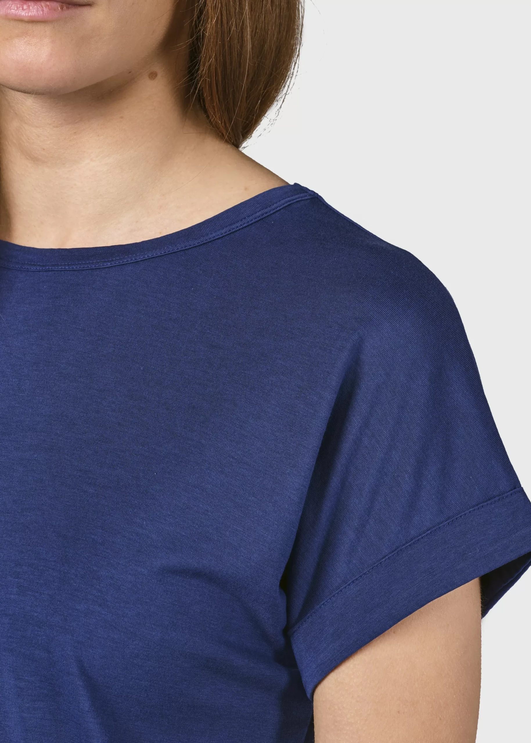 Klitmoller Collective T-shirts-Sigrid tee - Ocean Cream/skyblue