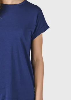Klitmoller Collective T-shirts-Sigrid tee - Ocean Cream/skyblue