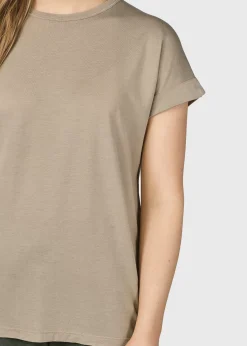 Klitmoller Collective T-shirts-Sigrid tee - Sand Ocean