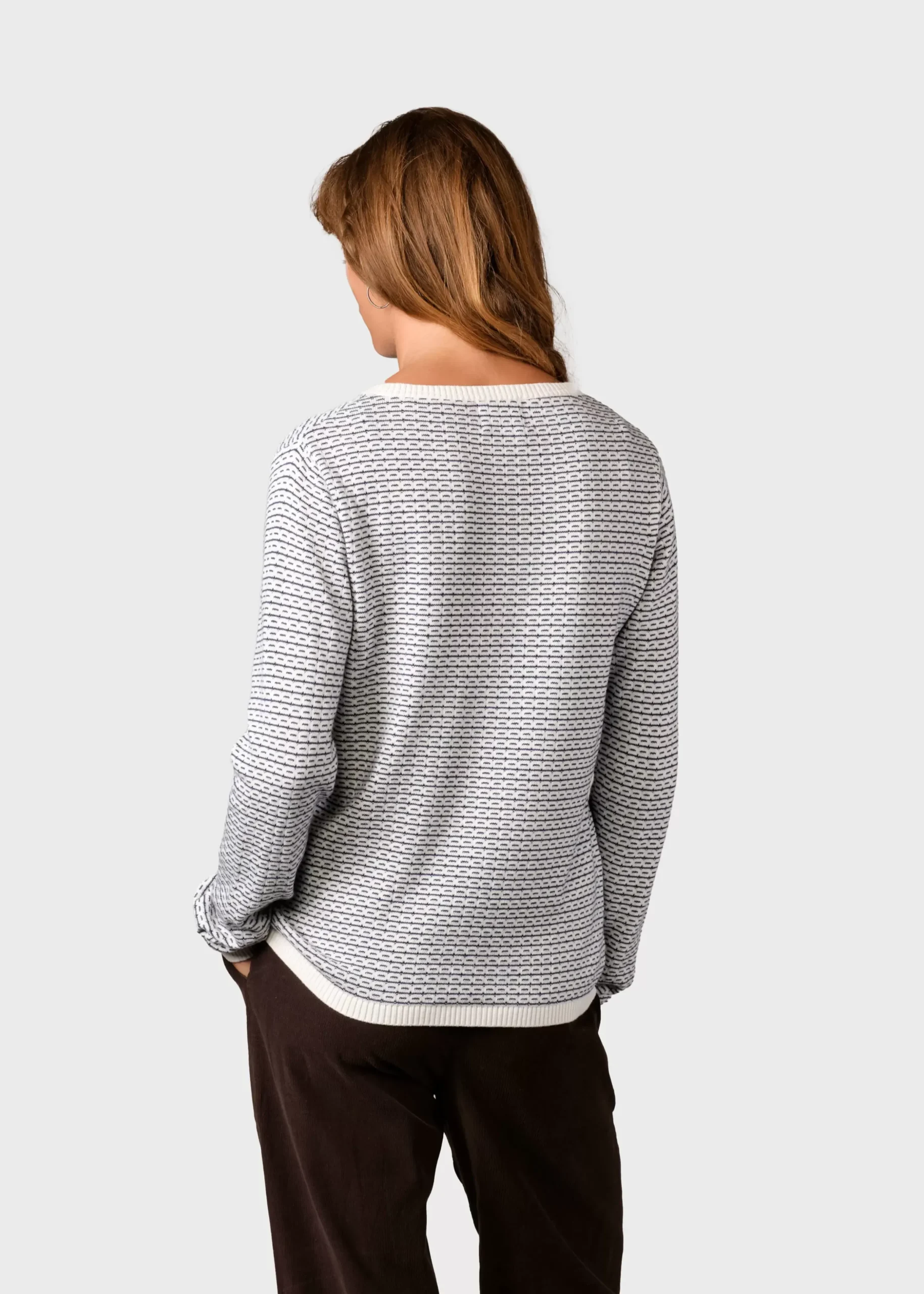 Klitmoller Collective Strick-Silje knit - Cream/navy Cream/lemonsorbet