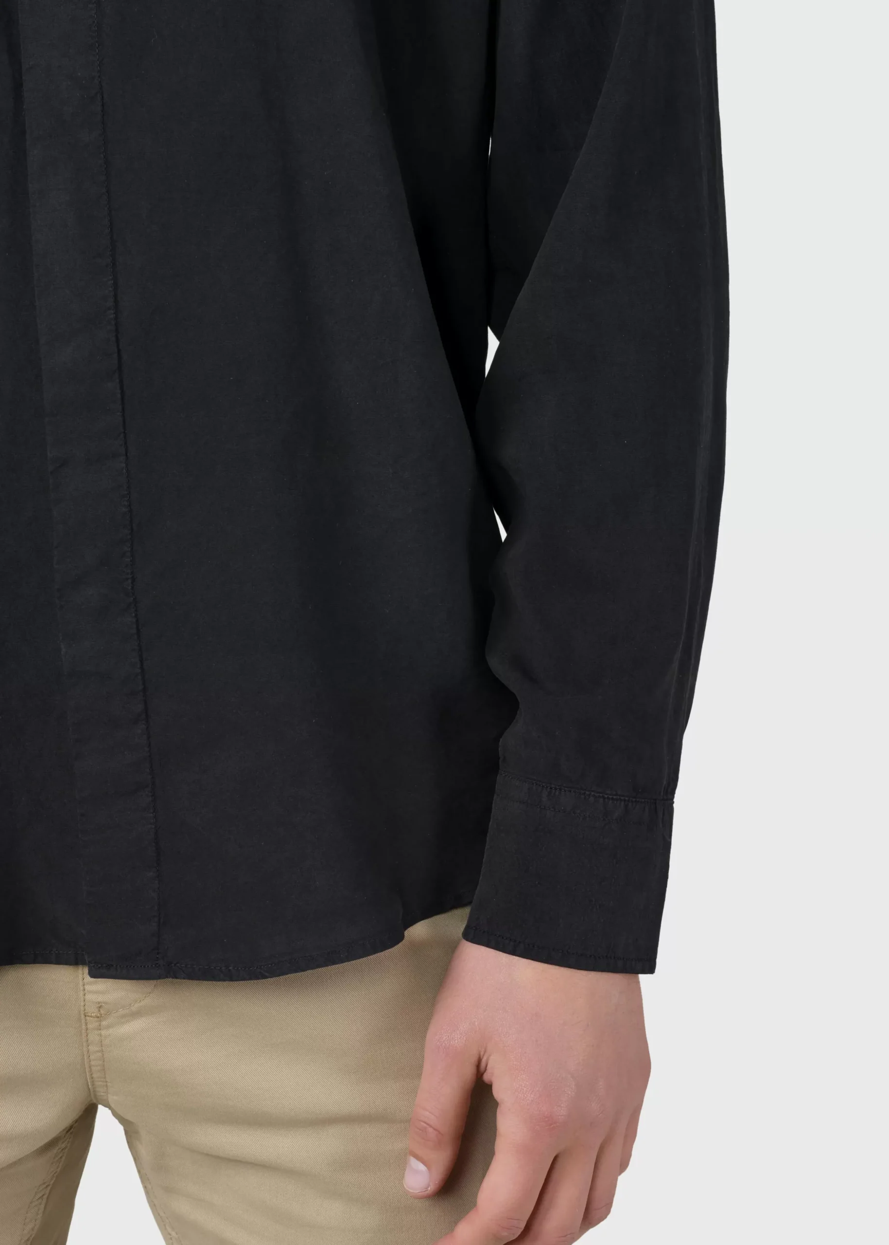Klitmoller Collective Hemden-Simon lyocell shirt - Black Olive