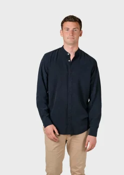 Klitmoller Collective Hemden-Simon lyocell shirt - Navy Bluetones