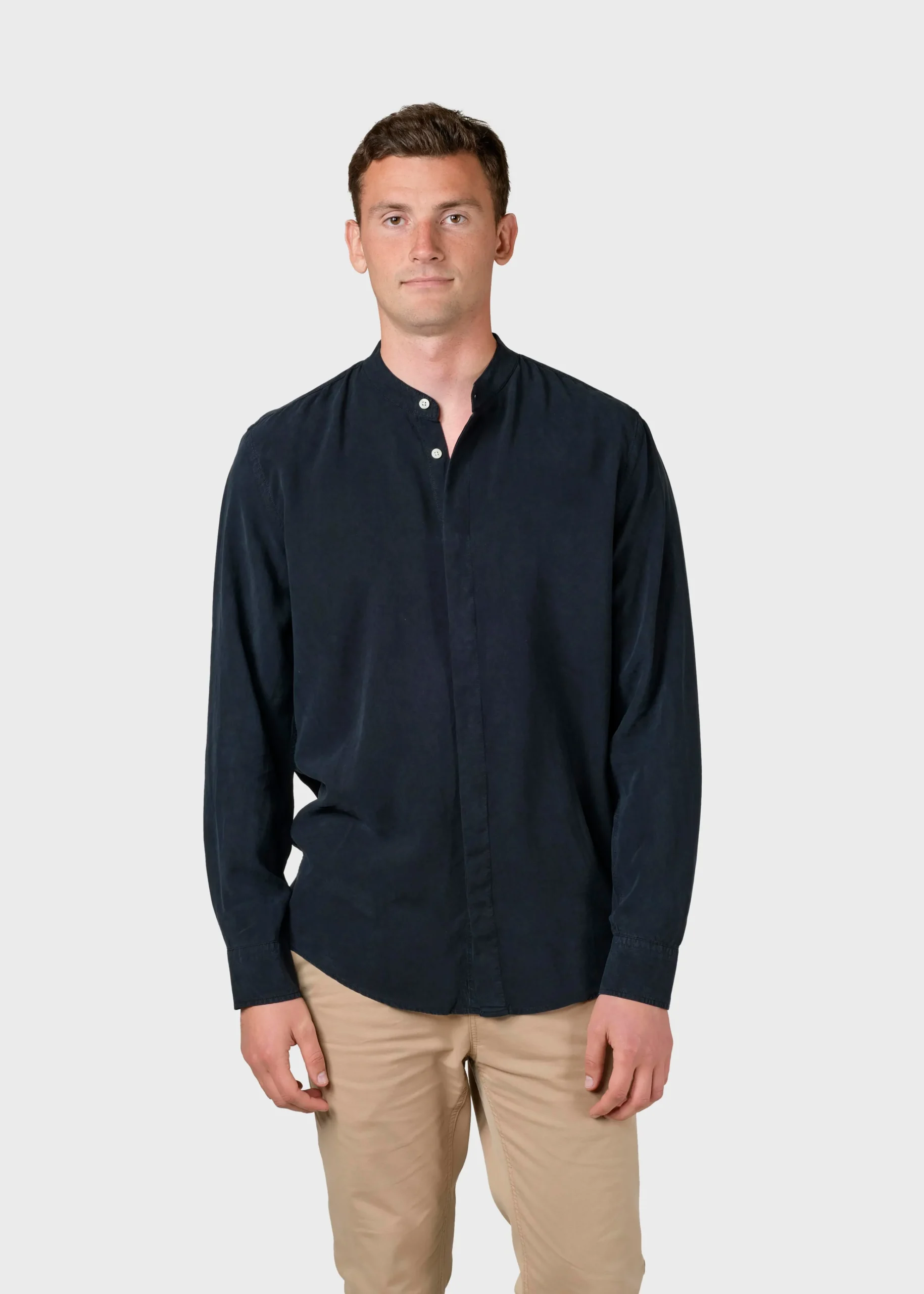 Klitmoller Collective Hemden-Simon lyocell shirt - Navy Bluetones