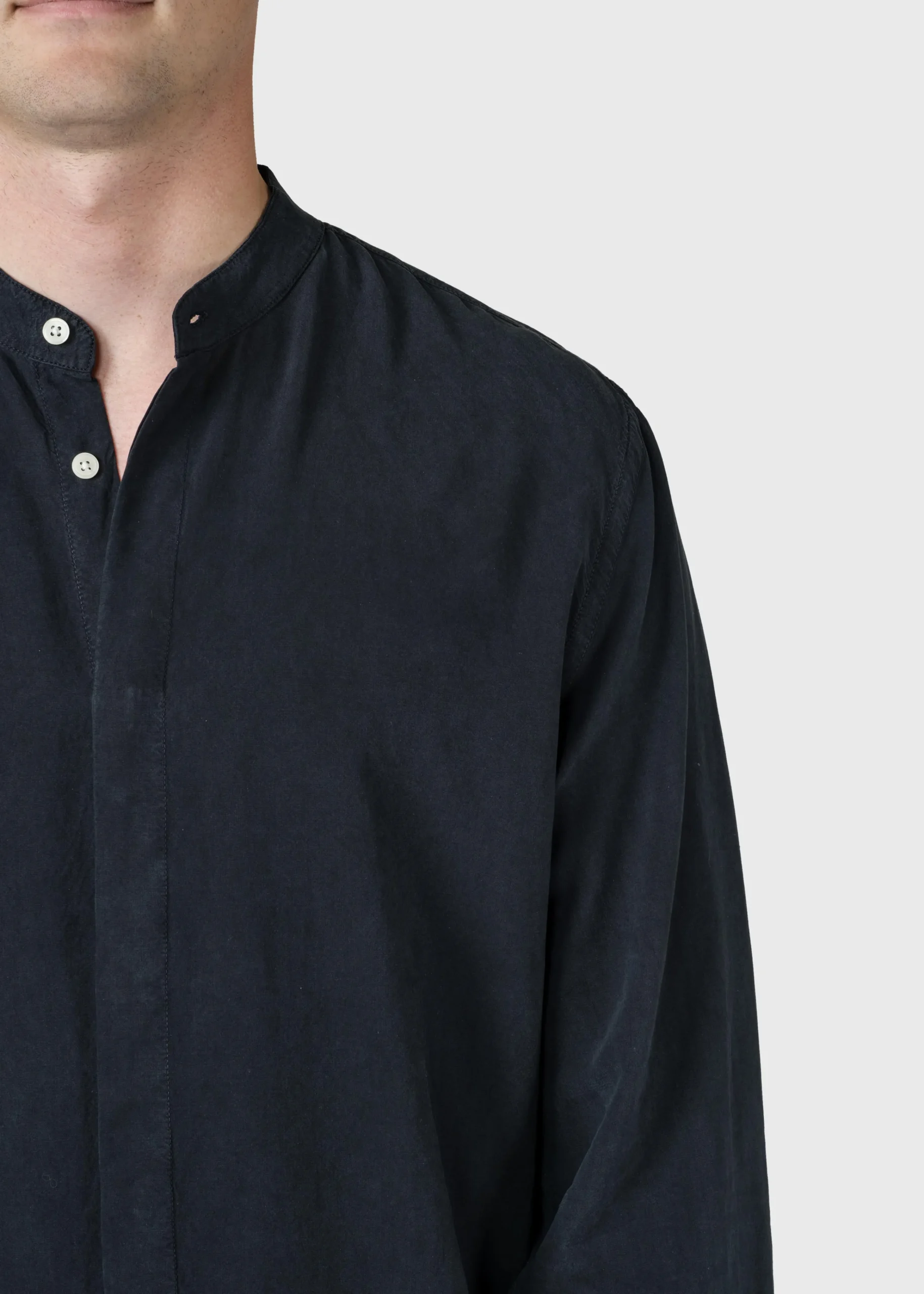 Klitmoller Collective Hemden-Simon lyocell shirt - Navy Bluetones