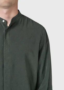 Klitmoller Collective Hemden-Simon lyocell shirt - Olive White