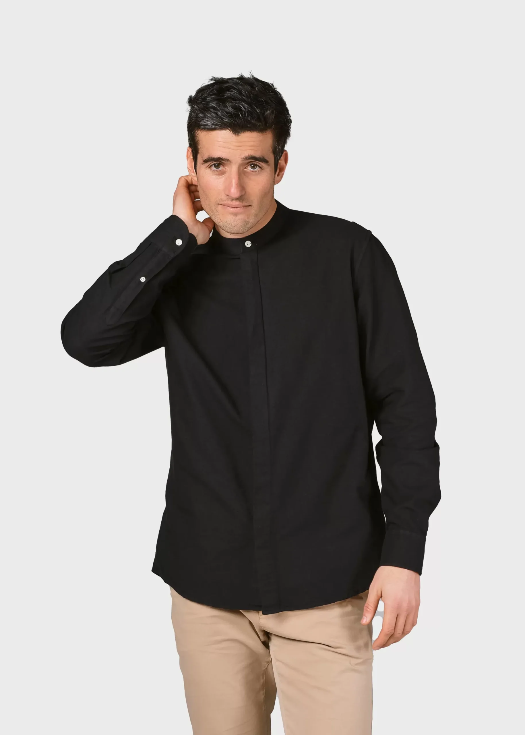 Klitmoller Collective Hemden-Simon shirt - Black White