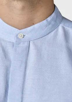 Klitmoller Collective Hemden-Simon shirt - Blue melange White