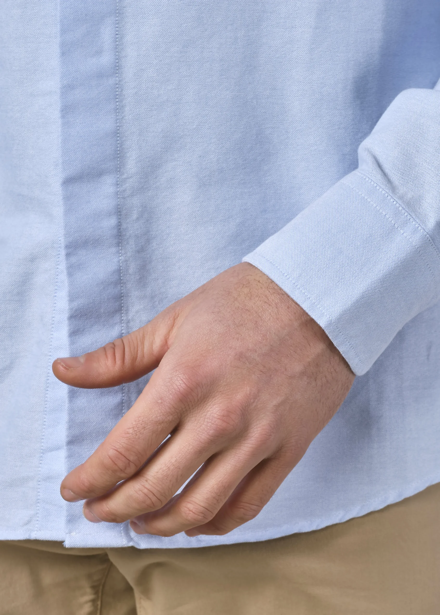 Klitmoller Collective Hemden-Simon shirt - Blue melange White