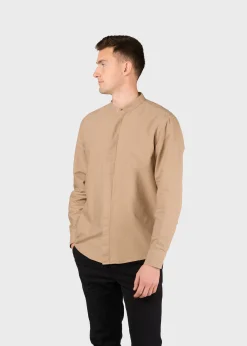 Klitmoller Collective Hemden-Simon shirt - Sand White