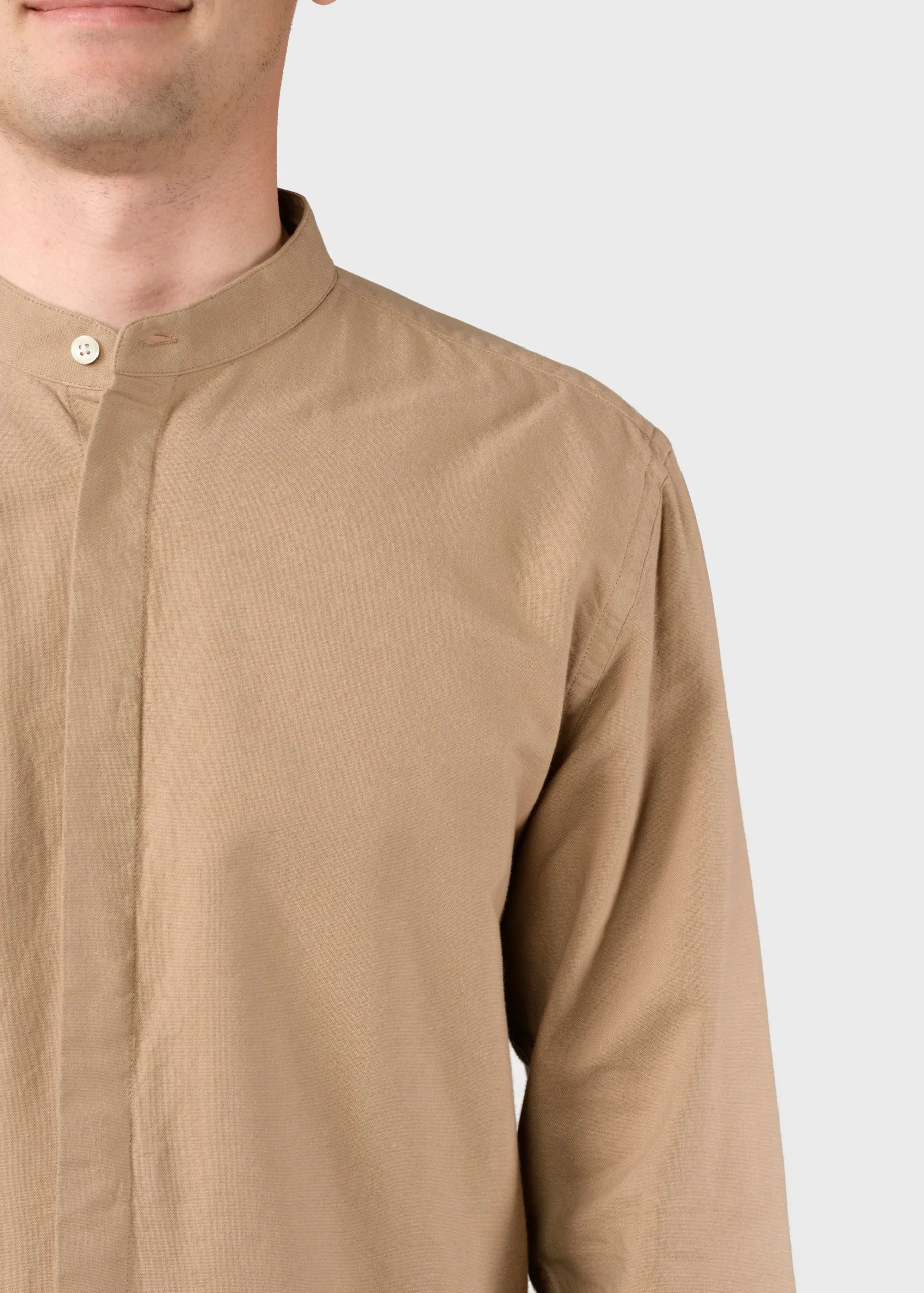 Klitmoller Collective Hemden-Simon shirt - Sand White