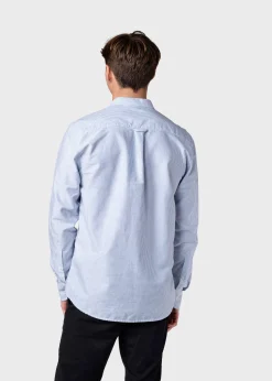 Klitmoller Collective Hemden-Simon striped shirt - White/navy White/sand