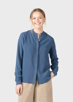 Klitmoller Collective Hemden-Simone shirt - Deep blue White