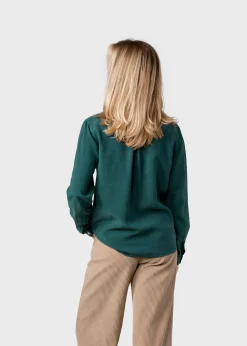 Klitmoller Collective Hemden-Simone shirt - Moss Green White