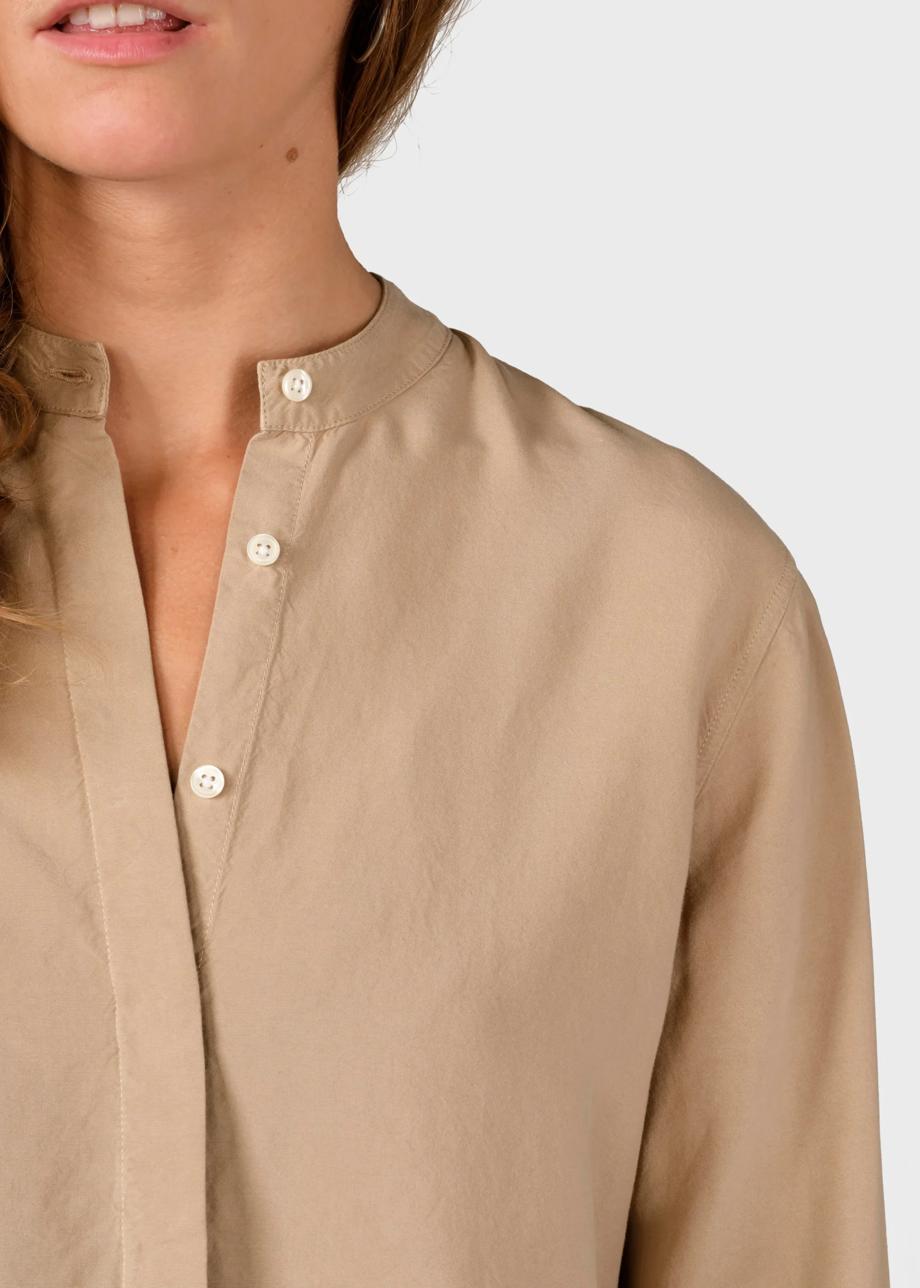 Klitmoller Collective Hemden-Simone shirt - Sand Pastelgrey