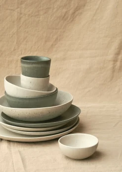 Klitmoller Collective Keramik-Small Coffee cup - 8 cm - Turqouise Concrete