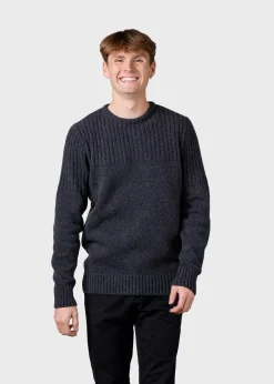 Klitmoller Collective Strick-Søren knit - Anthracite