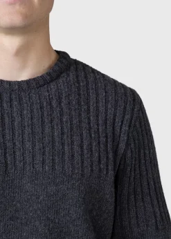 Klitmoller Collective Strick-Søren knit - Anthracite