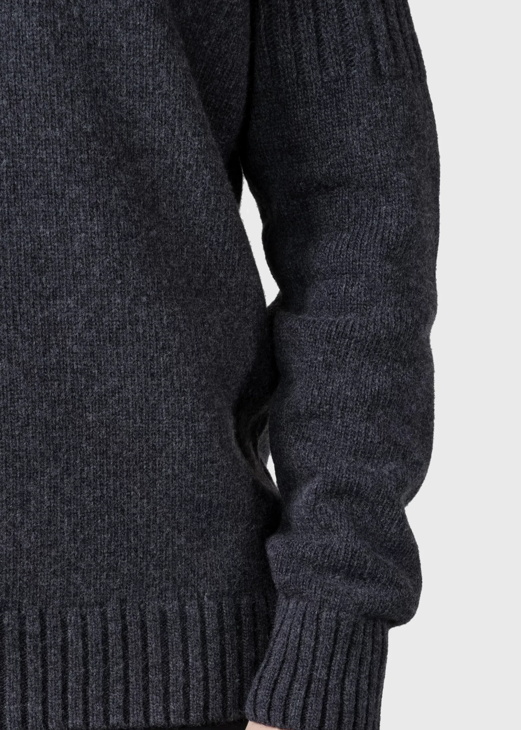 Klitmoller Collective Strick-Søren knit - Anthracite