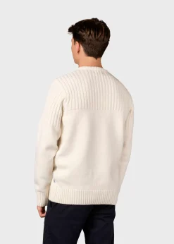 Klitmoller Collective Strick-Søren knit - Cream Anthracite