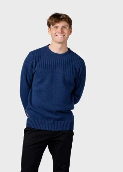 Klitmoller Collective Strick-Søren knit - Deep blue Anthracite
