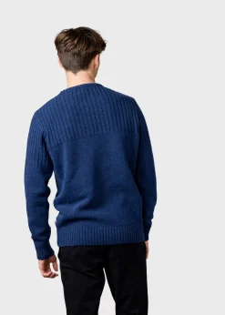 Klitmoller Collective Strick-Søren knit - Deep blue Anthracite