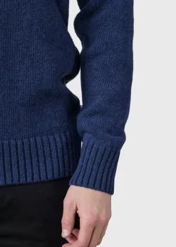 Klitmoller Collective Strick-Søren knit - Deep blue Anthracite