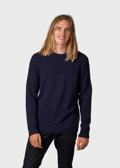 Klitmoller Collective Strick-Søren knit - Navy Anthracite