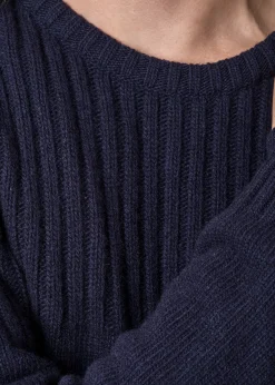 Klitmoller Collective Strick-Søren knit - Navy Anthracite