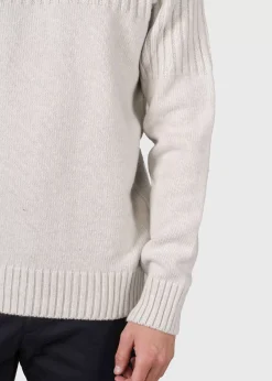 Klitmoller Collective Strick-Søren knit - Pastel grey Anthracite