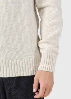 Klitmoller Collective Strick-Søren knit - Pastel sand Anthracite