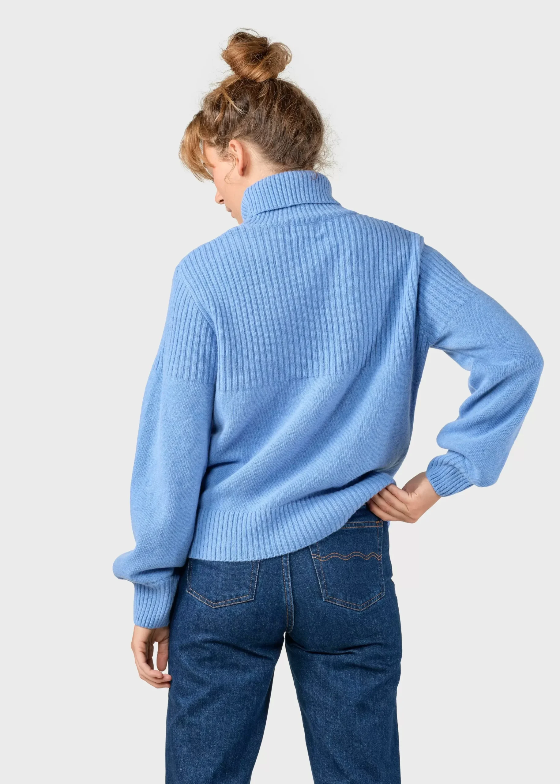 Klitmoller Collective Strick-Svale knit - Light blue Navy