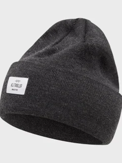 Klitmoller Collective Accessories-Tall beanie - Anthracite MossGreen