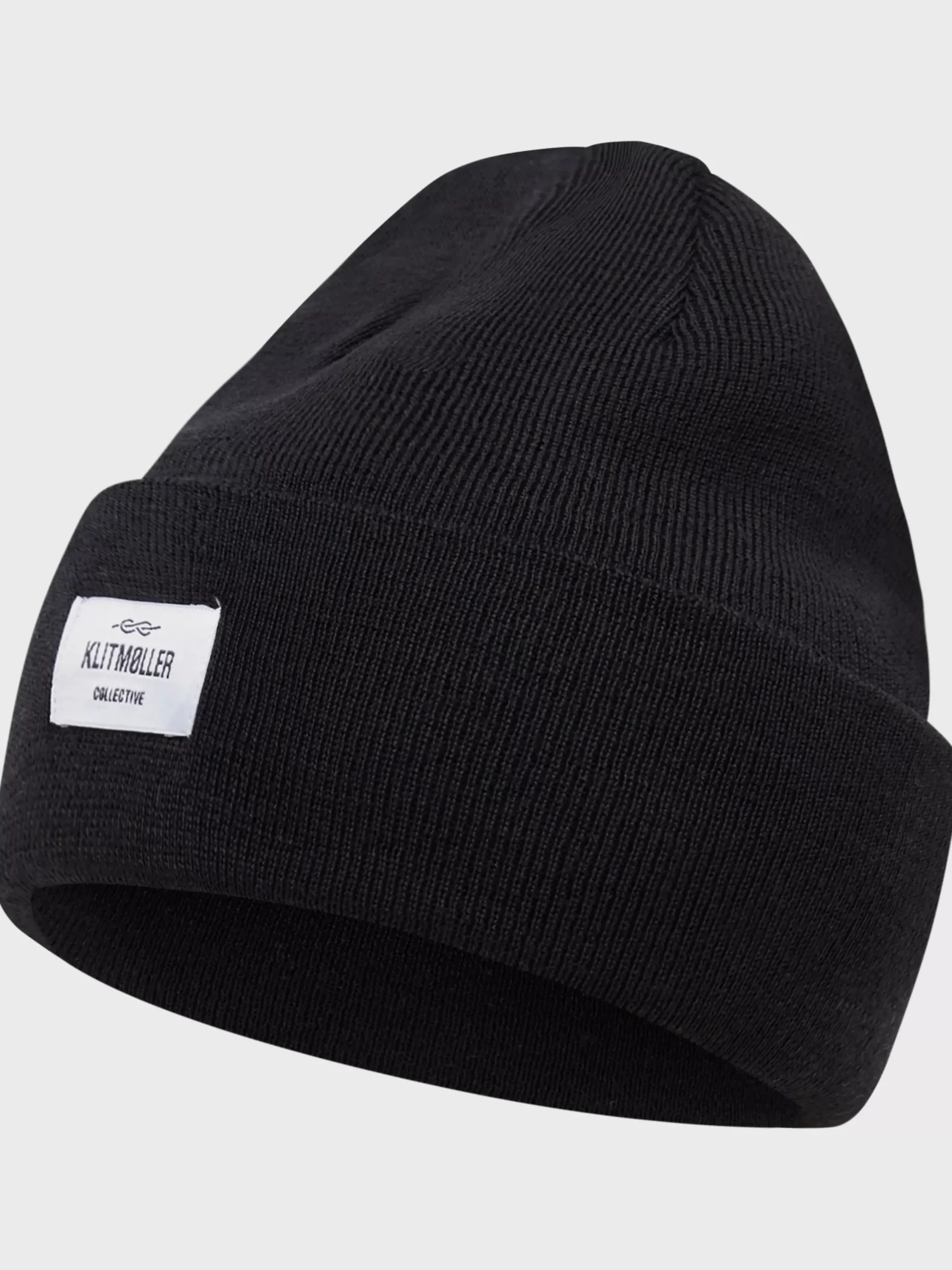 Klitmoller Collective Accessories-Tall beanie - Black MossGreen
